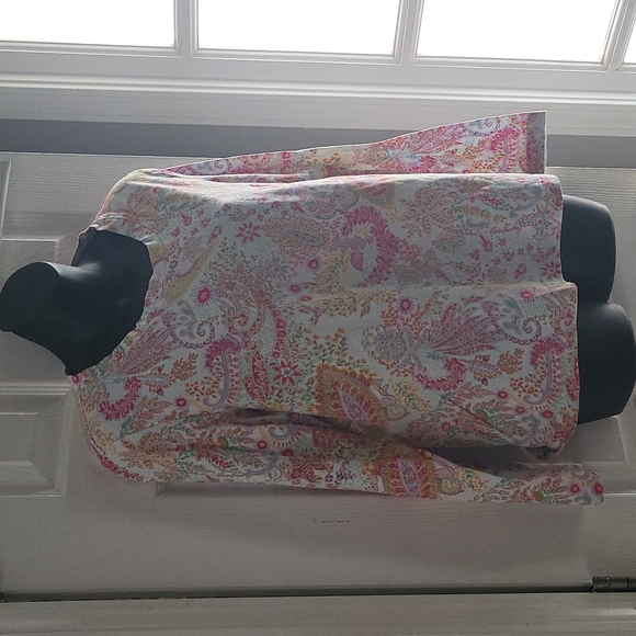 Orvis women's top multicolor floral paisley size L - Picture 5 of 8
